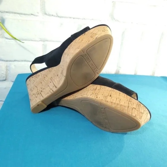 Black Wedge Caballo Espadrille Sandals - Picture 4 of 7